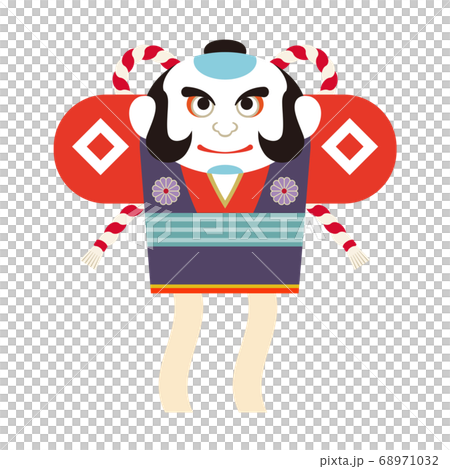 Nite kite Yako kite New Year illustration material Nite kite Yako kite New Year illustration material 68971032