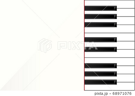 白いピアノ鍵盤のイメージ White Piano Music Concept Image Illusのイラスト素材