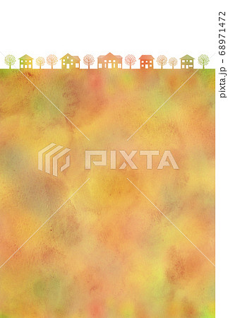 秋 街並み シルエット 68971472