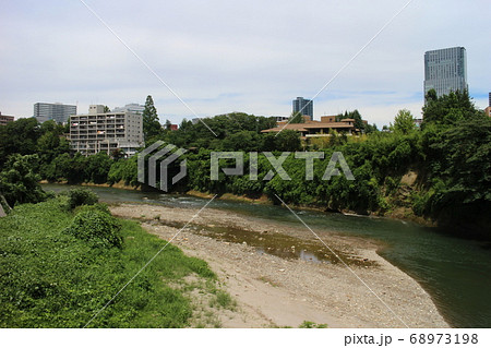 仙台市青葉区　霊屋橋から見た広瀬川 68973198