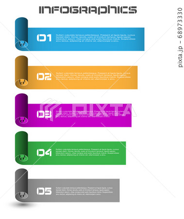 Infographic design template. Idea to display information, ranking and statistics. 68973330