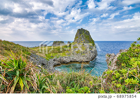 Beautiful coastline of Okinawa island in Japan 68975854