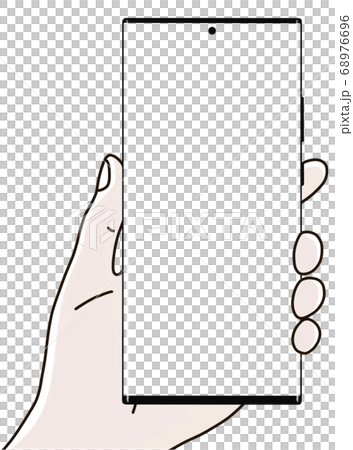 Smart phone hands holding mobile phone Smart phone hands holding mobile phone 68976696