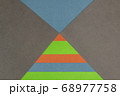 Green, Orange, Blue and Grey coloured paper 68977758
