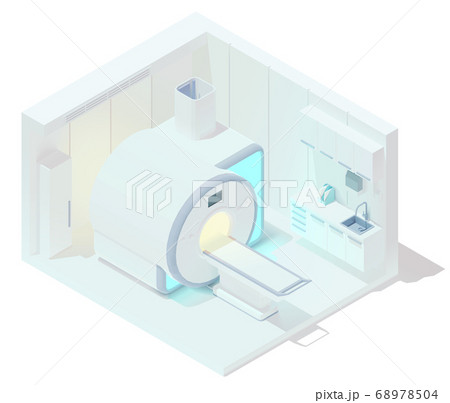 Vector isometric MRI and tomography room 68978504