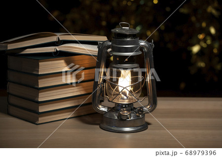 image of book lamp dark background  68979396