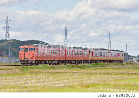 磐越西線　新関－北五泉　JR東日本　キハ47-515（新津） 68980072