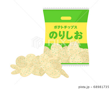 Illustration Of Seaweed Potato Chips Stock Illustration