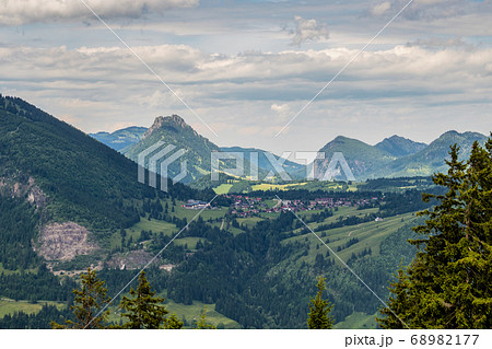 Landscape around Bad Hindelang in Bavaria, Germany Landscape around Bad Hindelang in Bavaria, Germany 68982177