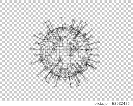 COVID-19 on white background,3d rendering . COVID-19 on white background,3d rendering . 68982425