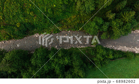 Carpathian river Bila Tisa, the largest tributary 68982602