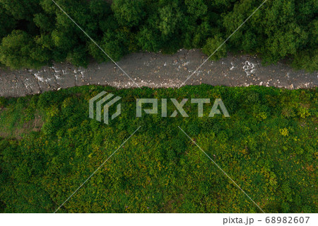 Carpathian river Bila Tisa, the largest tributary 68982607