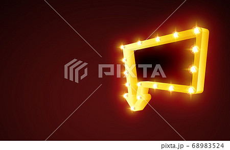 Retro frame for advertising 68983524