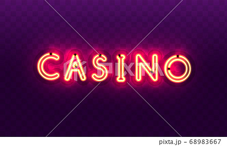 The word Casino, on a transparent background. The 68983667