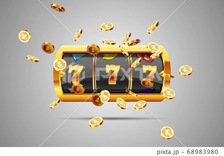 Golden slot machine wins the jackpot. Golden slot machine wins the jackpot. 68983980