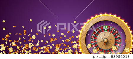 Realistic casino gambling roulette 68984013