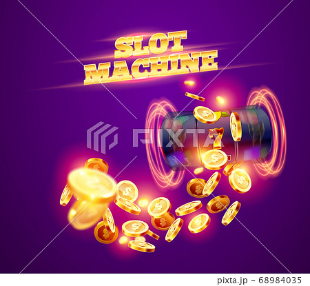 The black slot machine wins the jackpot. The black slot machine wins the jackpot. 68984035