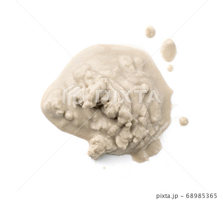 Sandy beach textured pile isolated on white Sandy beach textured pile isolated on white 68985365