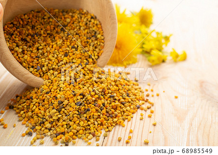 Bee Pollen, Perga, Flower Pollen Grains or Bee Bee Pollen, Perga, Flower Pollen Grains or Bee 68985549
