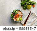 Bun Bo Hue, Bun Bo, Vietnamese beef noodle soup spicy. bowl of beef and rice vermicelli soup, vietnamese noodle cuisine in Hue 68986647