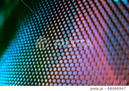 CloseUp LED blurred screen. LED soft focus CloseUp LED blurred screen. LED soft focus 68986947