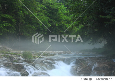 岩手県住田町　夏の渓流 68989077