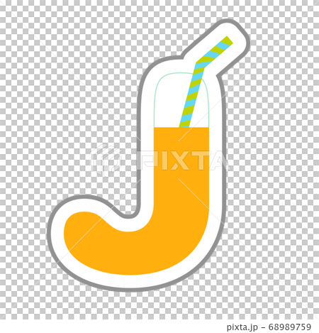 J かわいいアルファベット　英文字　単品 68989759