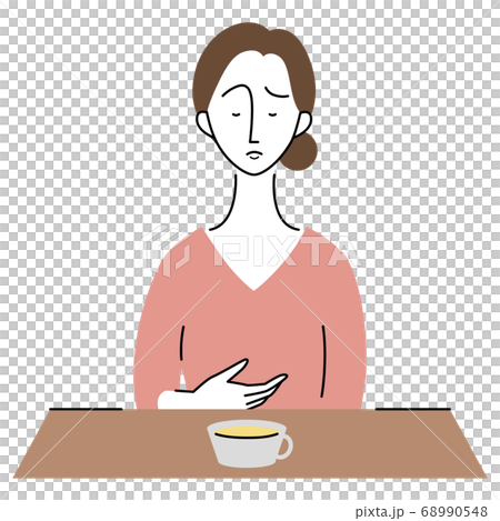 食欲がない女性 食欲がない女性 68990548
