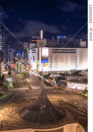 《愛知県》名古屋駅前・都市夜景 《愛知県》名古屋駅前・都市夜景 68990603