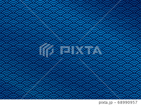 青海波 背景素材のイラスト素材