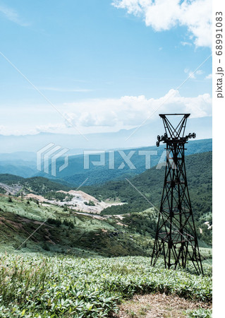 毛無山から望む小串硫黄鉱山跡 毛無山から望む小串硫黄鉱山跡 68991083