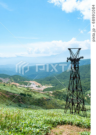 毛無山から望む小串硫黄鉱山跡 毛無山から望む小串硫黄鉱山跡 68991084