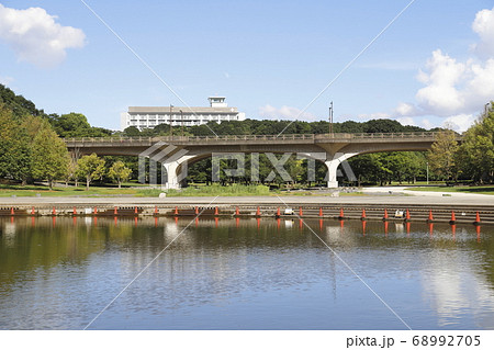 21世紀の森と広場　千駄堀池と広場の橋 68992705