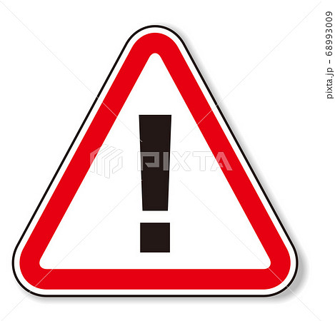 hazard sign icon vector triangle 68993009