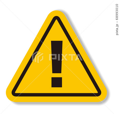 hazard sign icon vector triangle 68993010