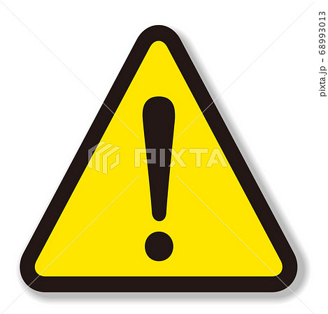 hazard sign icon vector triangle 68993013