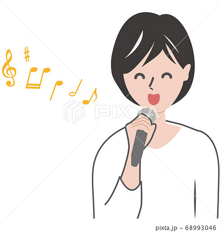 歌う　女性 68993046