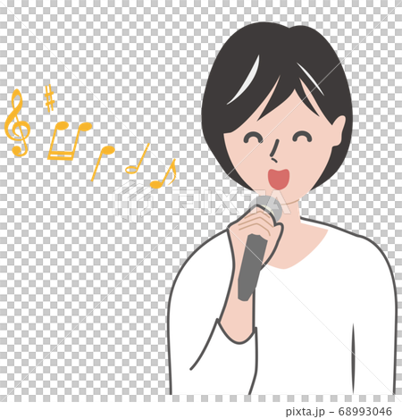 歌う　女性 68993046