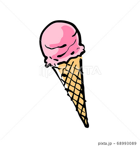 カラフルなアイスクリームのイラスト 68993089