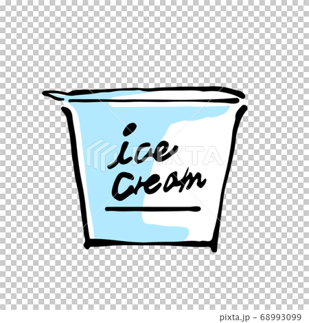 Illustration of cup ice cream Illustration of cup ice cream 68993099