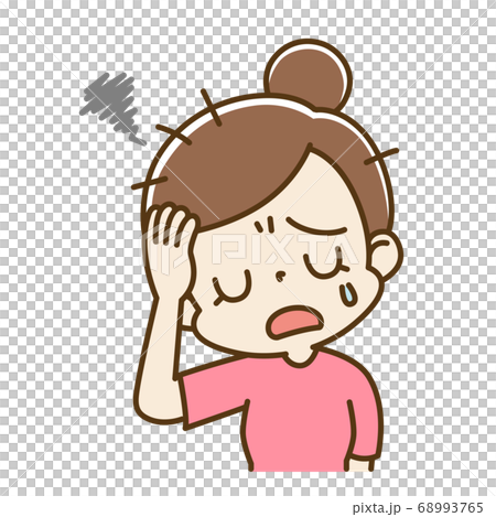 Tired young woman mom Tired young woman mom 68993765