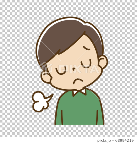 ため息をついている若い男性 パパのイラスト素材 [68994219] - PIXTA