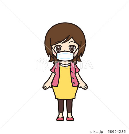 女性・お母さん・妊婦　ノーマル　マスク 68994286