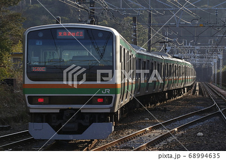 JU］上野東京ラインE231系（宇都宮線→東海道線直通）の写真素材 