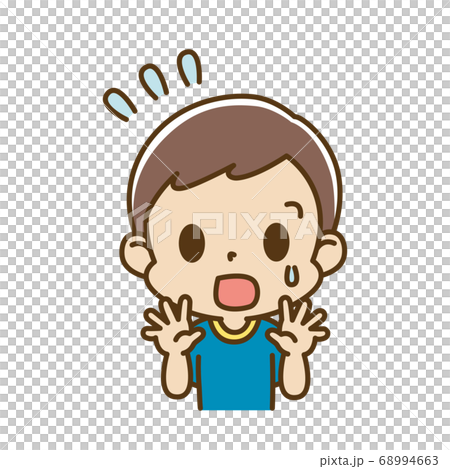 焦っている男の子 子供 68994663