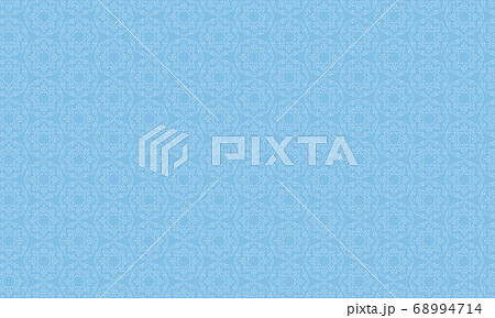 水色のクラシックな図形の背景素材のイラスト素材