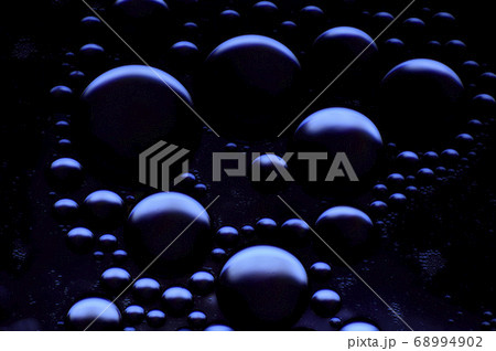 blurred abstract background of oil bubbles in low 68994902