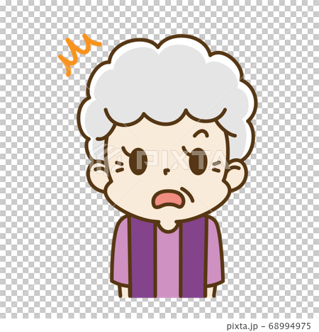 驚訝的老婦奶奶 68994975