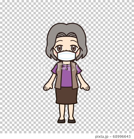 おばあさん ノーマル マスク おばあさん ノーマル マスク 68996643