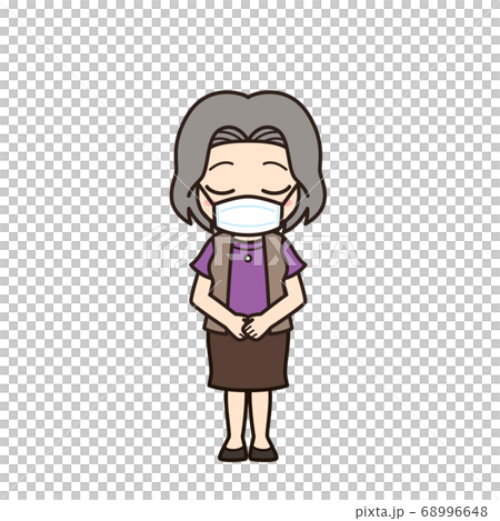 Granny bowing mask Granny bowing mask 68996648